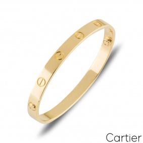 Cartier Yellow Gold Plain Love Bracelet Size 19 B6035519 Cartier Yellow Gold Plain Love Bracelet Size 19 B6035519